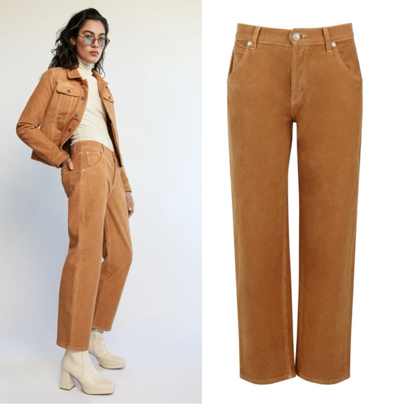 AG Daily Blue Boost Corduroy Pants NWT Size 28